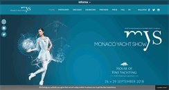 Desktop Screenshot of monacoyachtshow.com